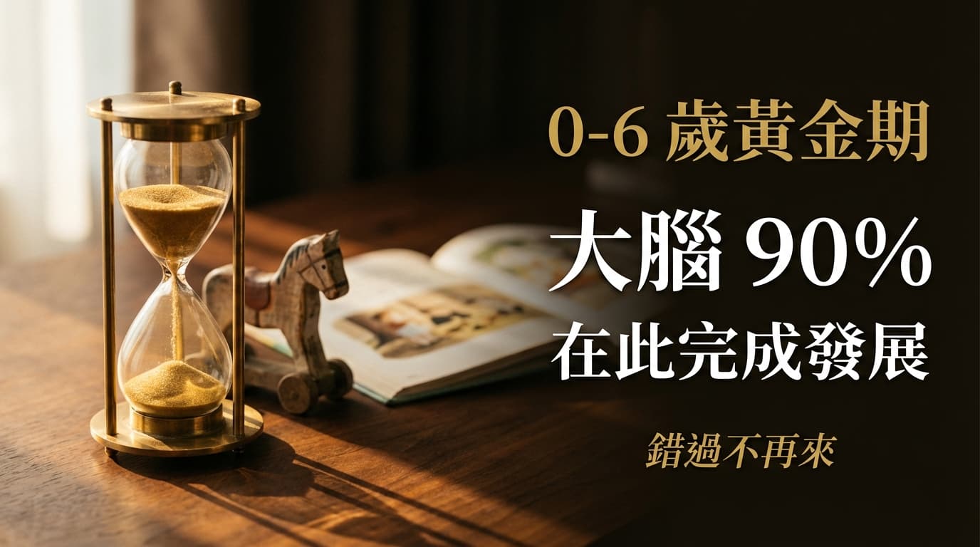 0-6歲大腦90%在此完成發展